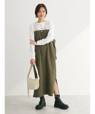 Green Parks ・ＳＵＧＡＲ　ＳＰＯＯＮ　ペインターサロペットスカート Khaki