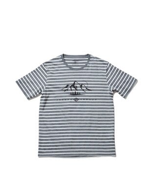 JOSEPH ABBOUD MOUNTAIN 【UNISEX】ギザンティ天竺ボーダー Tシャツ グレー系2