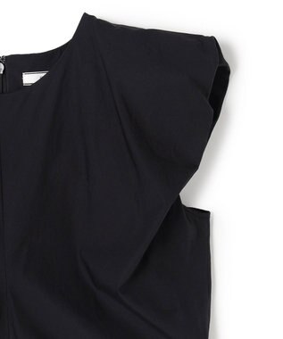 BEIGE， MALLOW / コットンタック バルーンスリーブドレス Black