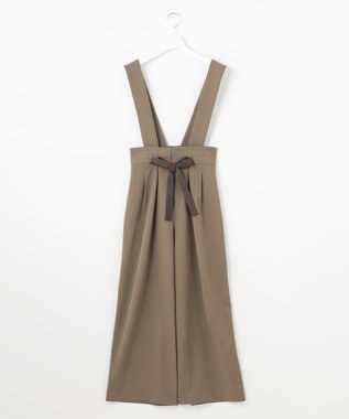 Feroux 【2WAY】サス付きリボン パンツ ダークブラウン系