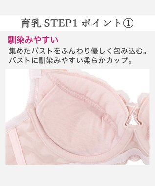 BRADELIS New York 【BRADELIS New York / 育乳補整ブラ・STEP1 集める】ウェンディステップ1ブラ25A1  補正 ブラジャー ピンク
