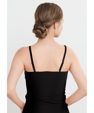 WACOAL 【GOCOCi ゴコチ】 ブラキャミソール ベタつきにくく乾きやすい 通気性がよい 立体的なバストシルエット レディース UGG171 /ワコール ブラック