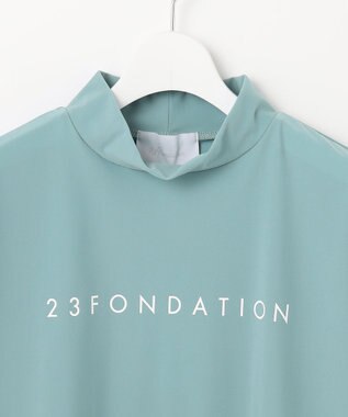 23区GOLF 【23Fondation/WOMEN】ハイテンション モックネック サックスブルー系