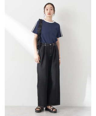 earth music&ecology ラインジャガードプルオーバー Navy