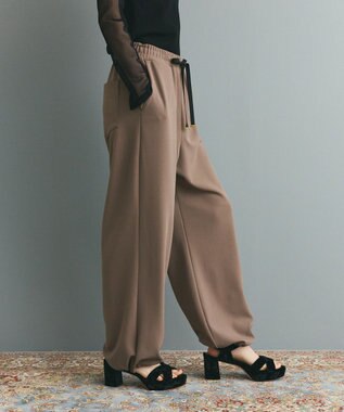 GRACE CONTINENTAL ジャージジョガーパンツ カーキ