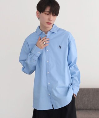 WEGO 別注USPOLOシャツ ブルー