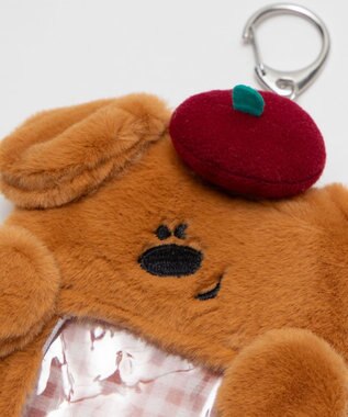 WEGO だっこわんこカードホルダーキーホルダー ライトブラウン