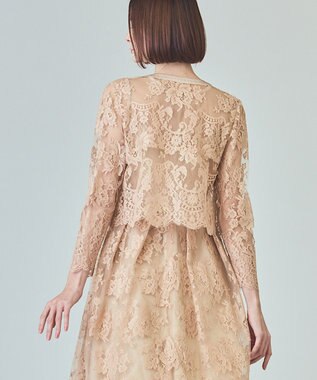 GRACE CONTINENTAL リバーレースジャケット ベージュ