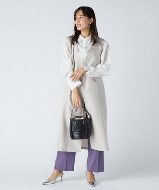 LA BAGAGERIE 【veganview】v piece mesh bucket bag ブラック