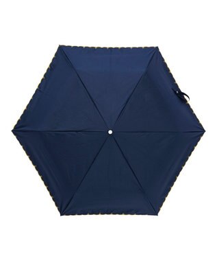 MOONBAT estaa 晴雨兼用 折りたたみ傘 チェリースカラップ 日傘 遮光 遮熱 UV ディープブルー