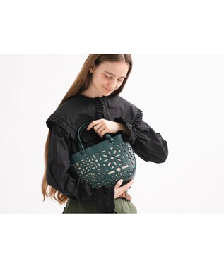 genten セイル カットワーク 手提げバッグ