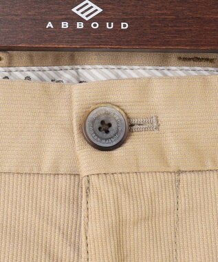 JOSEPH ABBOUD 【25SS・ウエストも伸びる！オーガニックコットン使用】ハイパワーオーガニックピケ パンツ キャメル系7