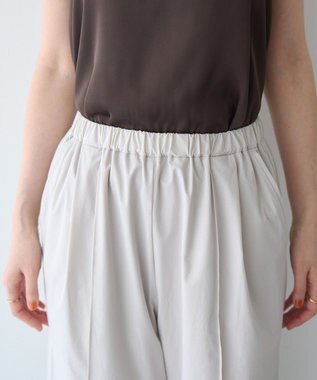 YECCA VECCA 【UVカット/接触冷感/遮熱】イージーワイドパンツ Light Beige