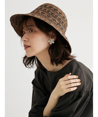 Green Parks ・配色ペーパーハット Brown