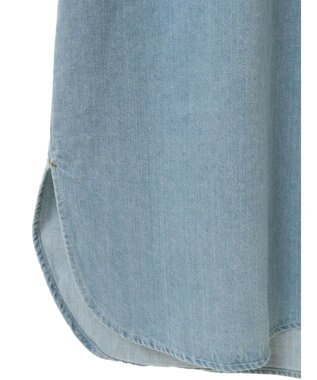 CRAFT STANDARD BOUTIQUE デニムパールボタンワンピース Sax