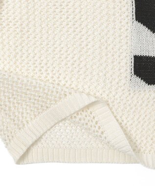 WEGO ナンバリングメッシュショートニット ブラック