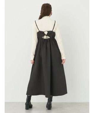 earth music&ecology バックオープンキャミワンピース Black