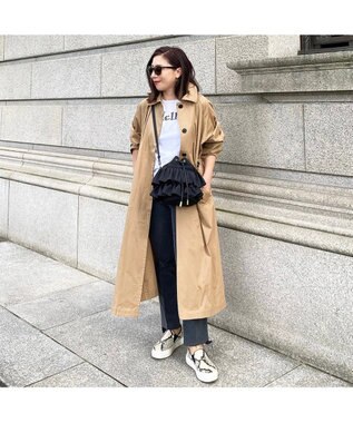 LA BAGAGERIE 【インスタグラマー chiyoさん×LA BAGAGERIE】フリルバケットバッグ ブラック