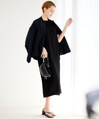 ICB 【洗える・UVカット】アトラストリコット ジップアップブルゾン ブラック系