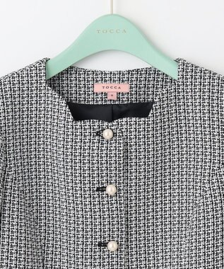 TOCCA 【消臭＆洗える】SHEEP CLOUDS ジャケット オフ×ブラック系3