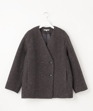 23区 【SLOW/一部店舗限定】スライバーウール アウター グレー系