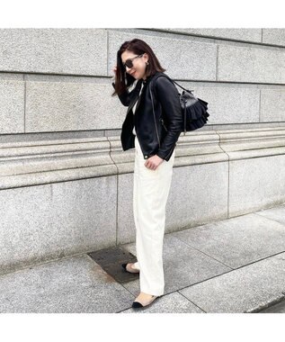 LA BAGAGERIE 【インスタグラマー chiyoさん×LA BAGAGERIE】フリルバケットバッグ グレー