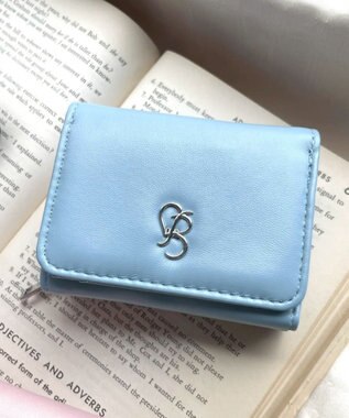 WEGO イニシャルパーツミニウォレット サックス