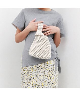 UNBILLION カシュカシュ cachecache / マクラメ2wayチェーンショルダー アイボリー