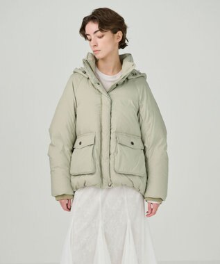 GRACE CONTINENTAL スタンドカラーダウンジャケット ライトグリーン