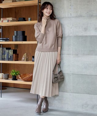 Tiaclasse 【安田美沙子さん着用・2way】リボンギャザーミニバッグ モカ