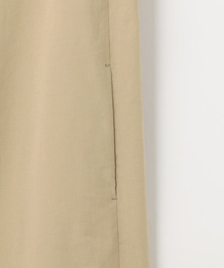 自由区 L 【洗える】テンセルリネンストレッチ ジレ ベージュ系