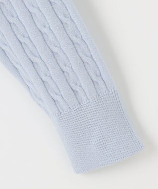 J.PRESS LADIES L 【洗える】WOOL BLEND AIR クルーネック ニット ライラックブルー系