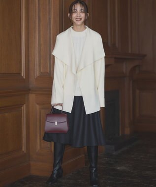 組曲 【軽羽織】ショールカラー カーディガン アイボリー系