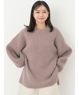 earth music&ecology フワフワＭＩＸヤーンチュニック