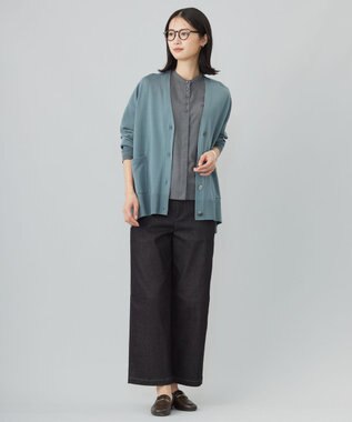 J.PRESS LADIES L 【WEB限定カラーあり・洗える】Lim-bless50sツイル ブラウス チャコール系