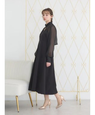 earth music&ecology ＳＥＴ２点ボレロ＋キャミワンピース Black