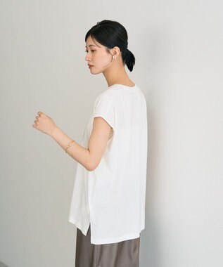 YECCA VECCA フォトプリントノースリーブTee Off White