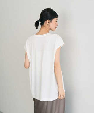 YECCA VECCA フォトプリントノースリーブTee Off White