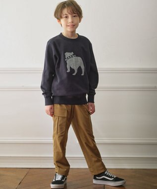 J.PRESS KIDS 【140-170cm】裏付き ストレッチ カーゴパンツ ベージュ系