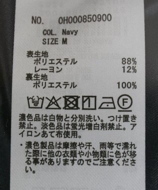 AMERICAN HOLIC 【選べる丈】中空FIBERノーカラーコート Navy