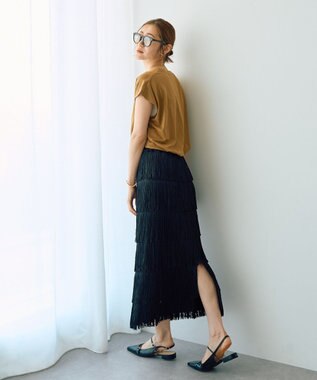 YECCA VECCA フォトプリントノースリーブTee Off White