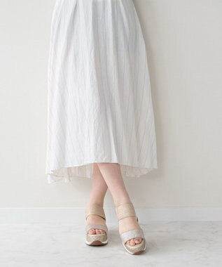 Bridget Birkin 【Bridget Birkin】ビジューグリッタープラットフォームサンダル ゴールド