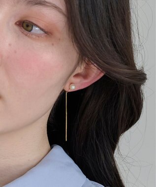 Phoebe 2wayベーシックパールエレガントイヤリング ゴールド