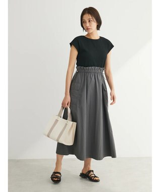 Green Parks ・ＥＬＥＮＣＡＲＥ　ＤＵＥ　ミリタリードッキングワンピ Charcoal Gray