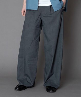 WEGO カバーフィットバルーンスラックス グレーストライプ