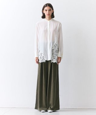 BEIGE， FRANKLIN / ドレープタックワイドパンツ Khaki