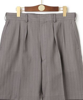 J.PRESS MEN 【J.PRESS ORIGINALS】Hight Twist T/W Toropical 2 Tuck Shorts ライトグレー系1