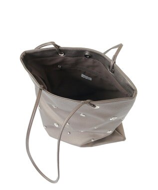 Green Parks ａｎｄｍｉｋｋａ．スタッズ付Ａ４トートバッグ Brown