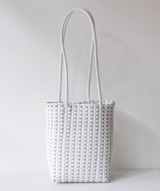 Tiaclasse メルカドウーヴンバッグ ホワイト