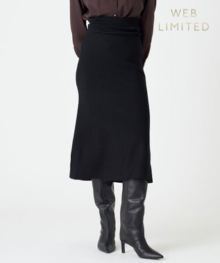 BEIGE， 【WEB限定】KINABALU / ニットスカート Black